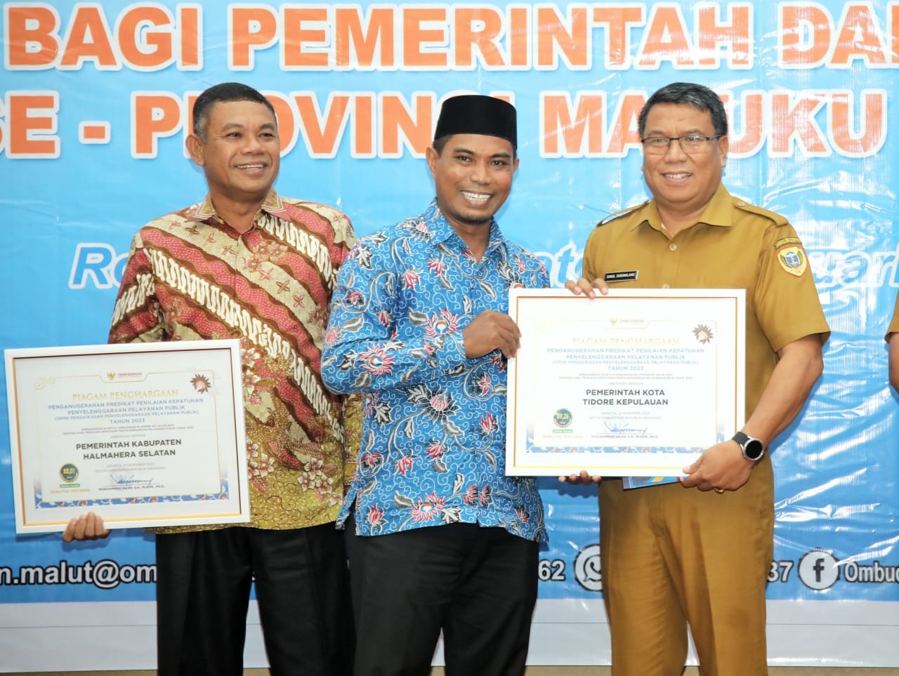 Pemkot Tidore Kepulauan Kembali Mendapatkan Penghargaan Dari Ombudsman RI