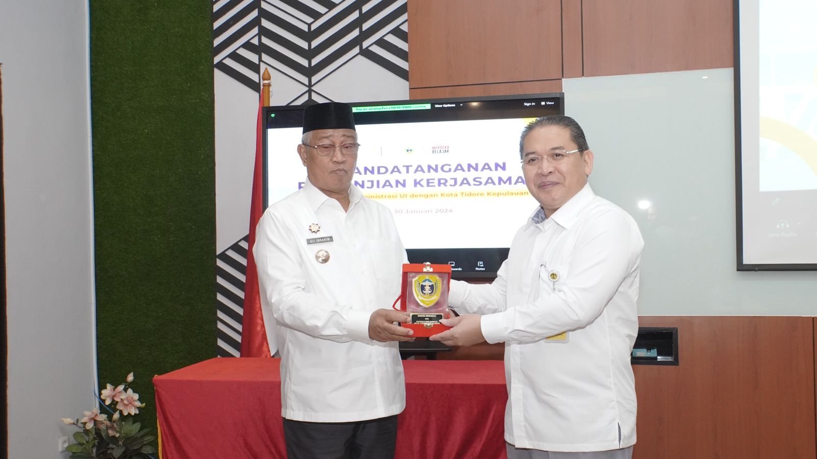 Untuk Mendukung SDM, Pemerintah Kota Tidore Kepulauan Jalin Kerjasama Dengan FIA UI