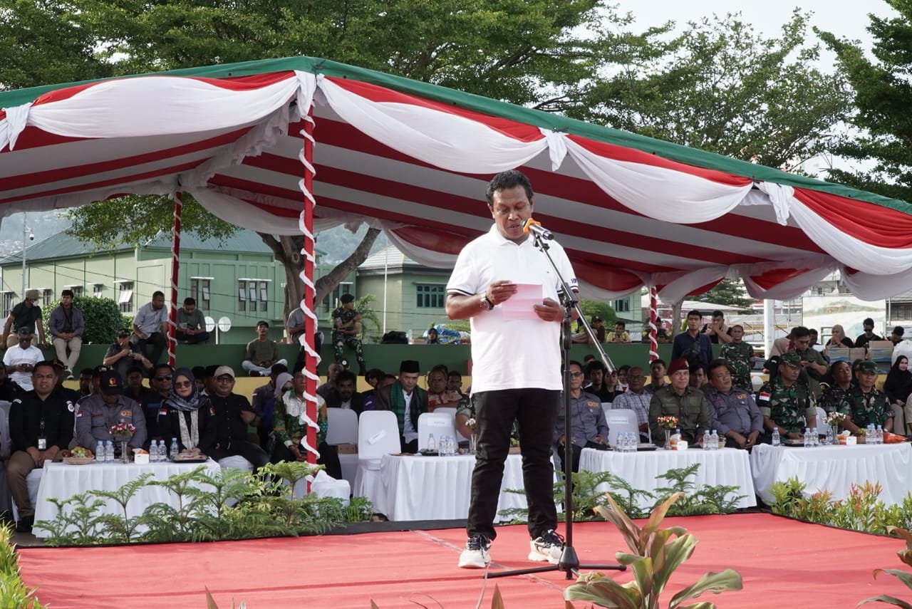 Wakili Plt Gubernur, Asisten I hadiri Apel Siaga Pengawasan Pemilu 2024