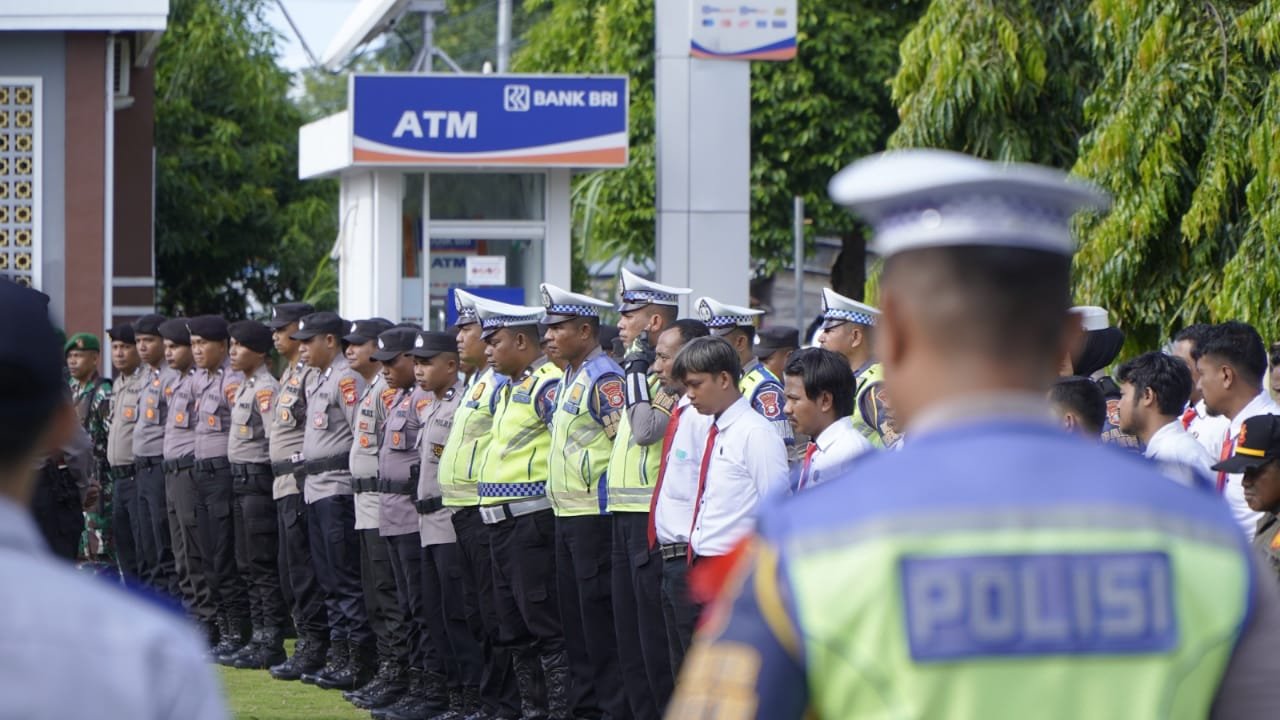 Polresta Tidore Kepulauan Menyelenggarakan Apel Gelar Pasukan Operasi Ketupat 2024