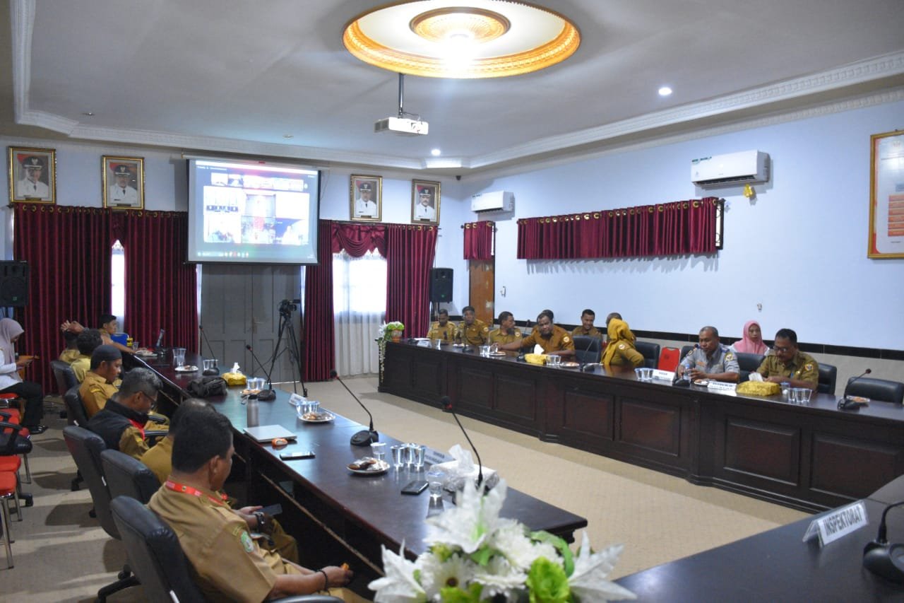 TPID Kota Tidore Intens Mengikuti Rakor Mingguan Pengendalian Inflasi