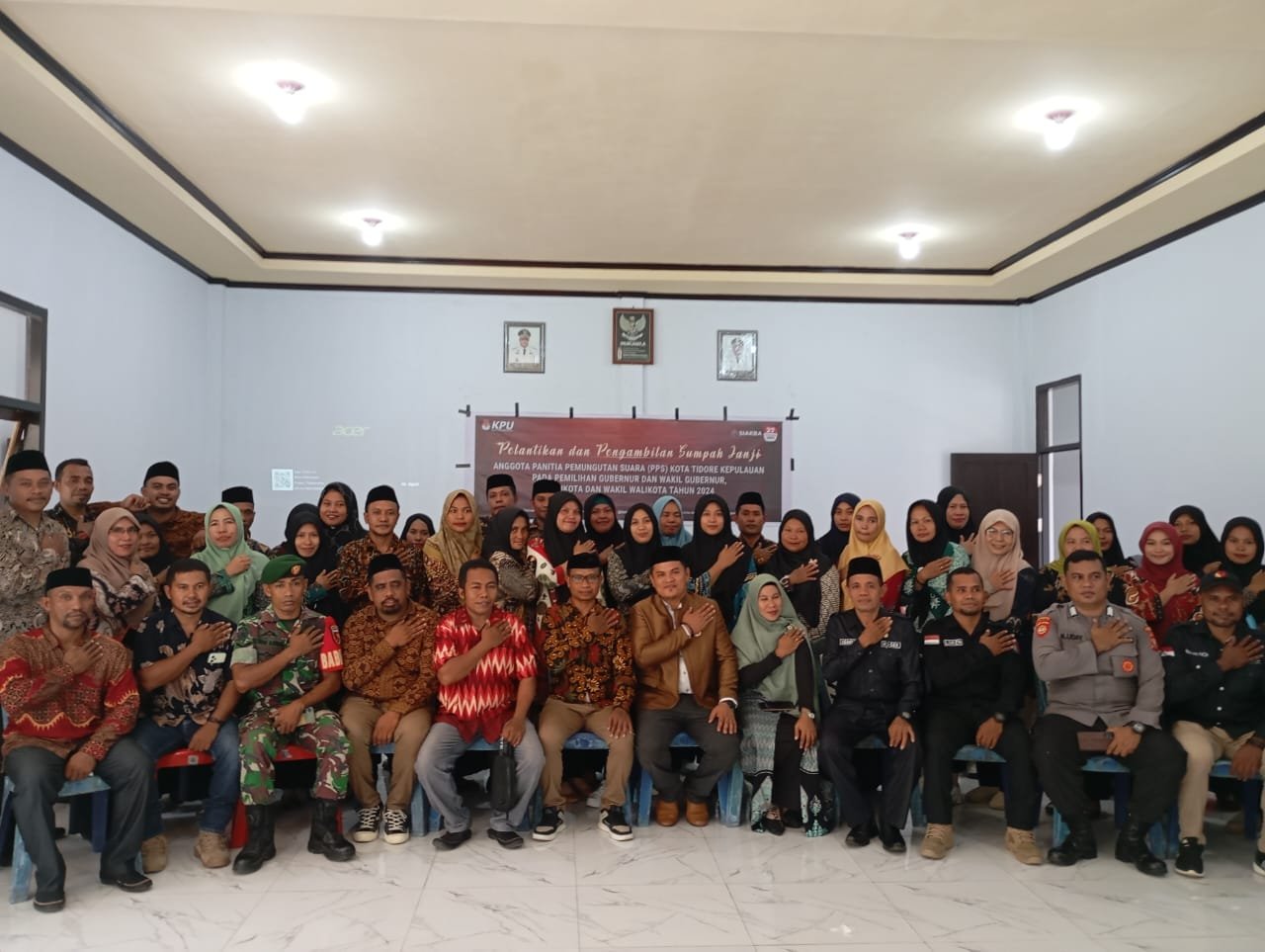 PPS Se-Kecamatan Oba Resmi Di Lantik