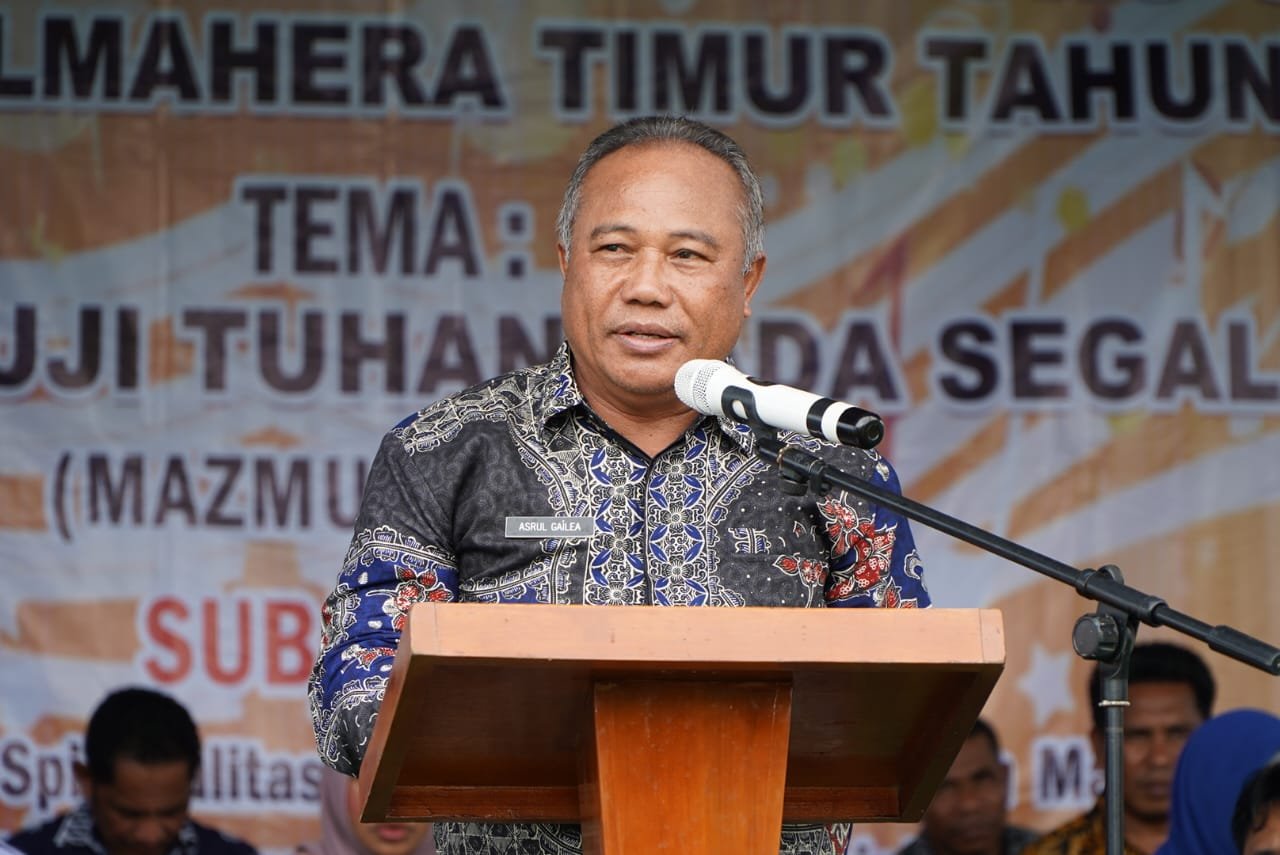 Wakili Pj Gubernur, Asrul Gailea Buka secara resmi Pesparawi ke IV Tingkat Provinsi Maluku Utara