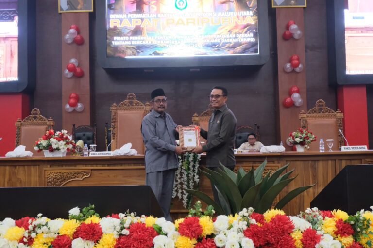 Ranperda RPJPD Malut 2025-2045 Diserahkan ke DPRD