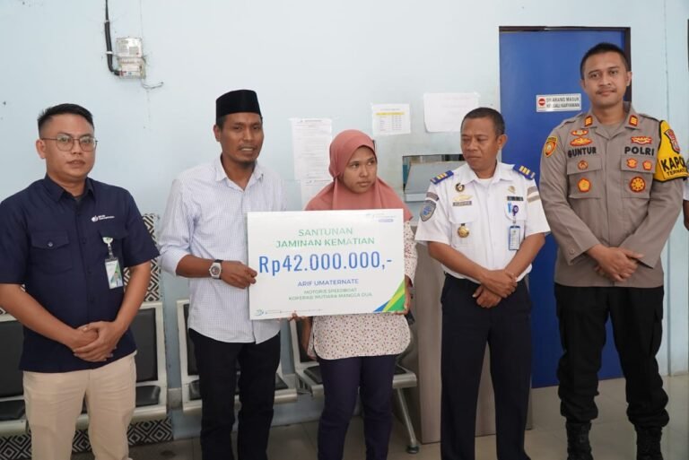 Koperasi Mutiara Mangga Dua Berikan Santunan Kematian 42 Juta Rupiah Kepada Motoris