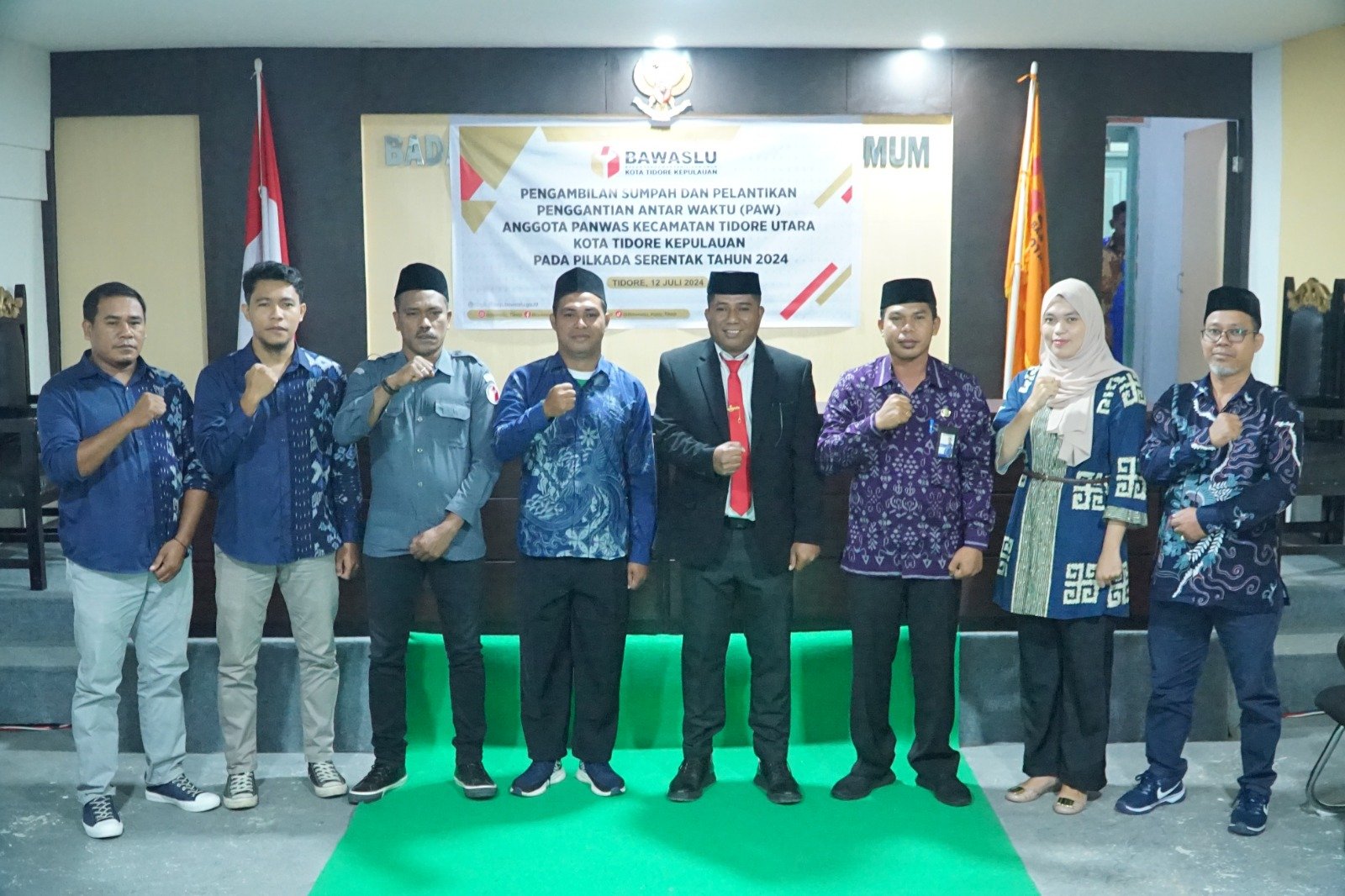 Bawaslu Kota Tidore Kepulauan Lantik PAW Anggota Panwascam Tidore Utara