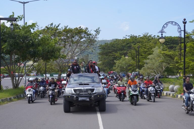 Simpatisan Dan Tim MASI AMAN Menggelar Apel Kemenangan Se Kecamatan Oba Utara