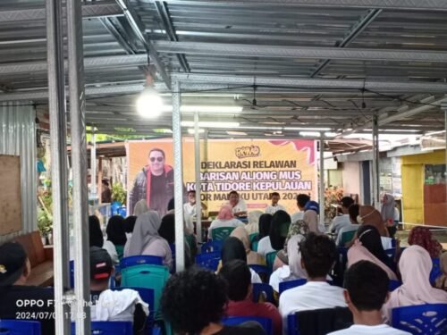 Bravo 24 Aliong Mus Resmi Mendeklarasikan Relawannya Di Kota Tidore Kepulauan