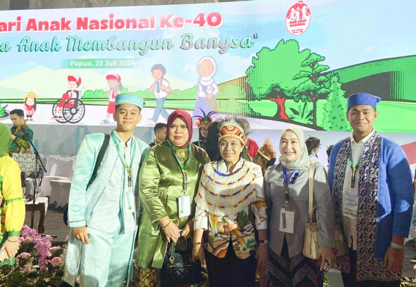 Ketua Tim PPKK bersama Kadis DPPPA Malut Hadiri Puncak Peringatan HAN 2024 di Istora Papua