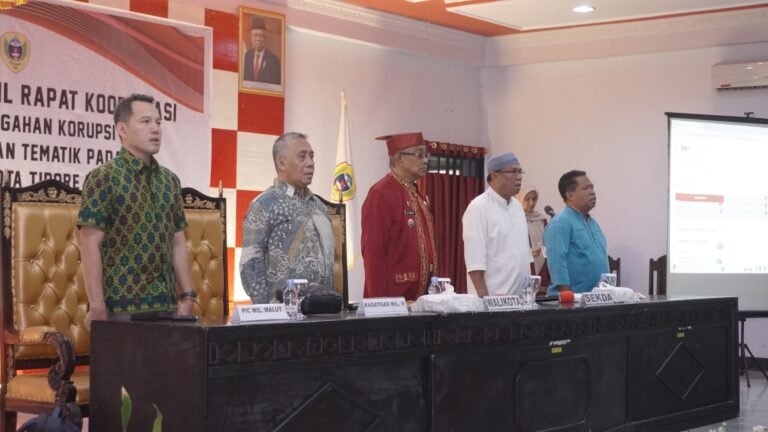 Direktorat Wilayah V KPK RI Gelar Rakor Pencegahan Korupsi Terintegrasi dan Tematik Di Kota Tidore Kepulauan