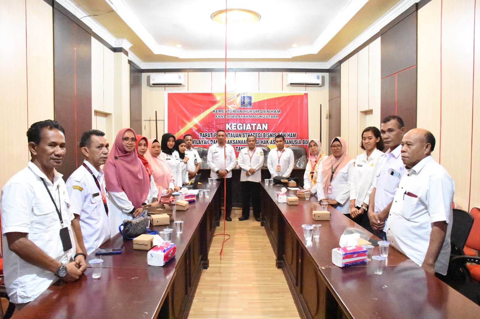 Kemenkumham Wilayah Malut Gelar Rapat Pemantauan Strategi Bisnis Dan HAM Di Tidore