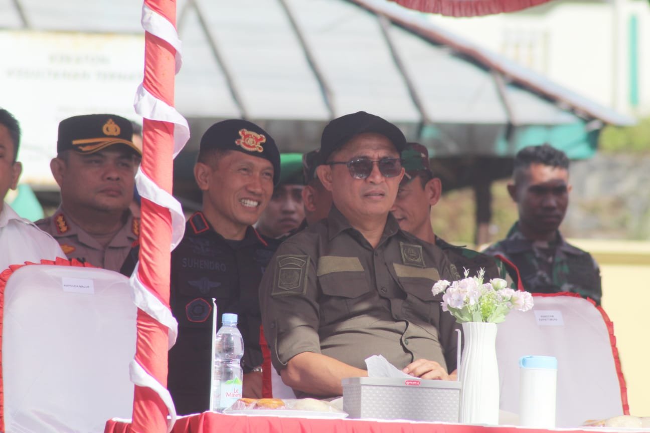 Sekda Hadiri Apel Gelar Pasukan Pengamanan Pilkada Serentak Tahun 2024