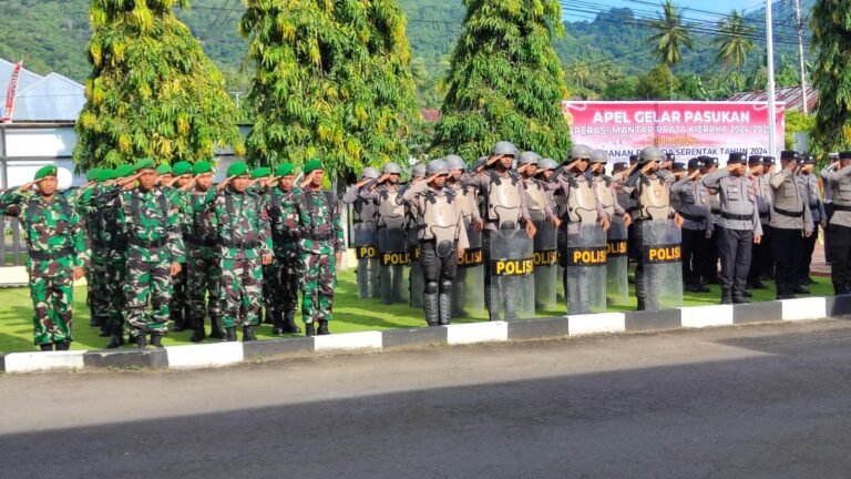 Menghadapi Pilkada Serentak 2024, Polresta Tidore Gelar Deklarasi Pilkada Damai Dan Operasi Kie Raha 2024-2025