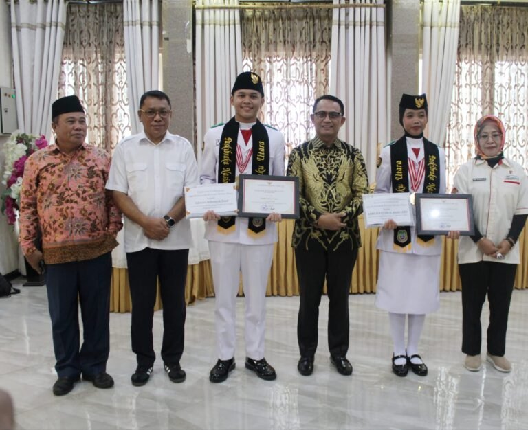 Pemprov Malut Terima Anggota Paskibraka Nasional Perwakilan Provinsi Malut Tahun 2024