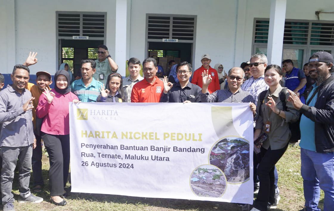 Banjir Bandang Ternate: Harita Nickel Terjunkan Tim Bantu Evakuasi Korban dan Salurkan Bantuan Sembako