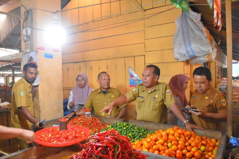 Antisipasi Isu Nasional Terkait Harga Cabe Rawit, TPID Kota Tidore Kepulauan Melakukan Sidak Pasar
