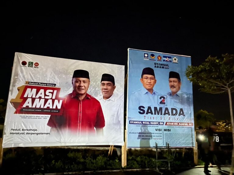 KPU Kota Tidore fasilitasi APK Dua Paslon Walikota Dan Wakil Walikota