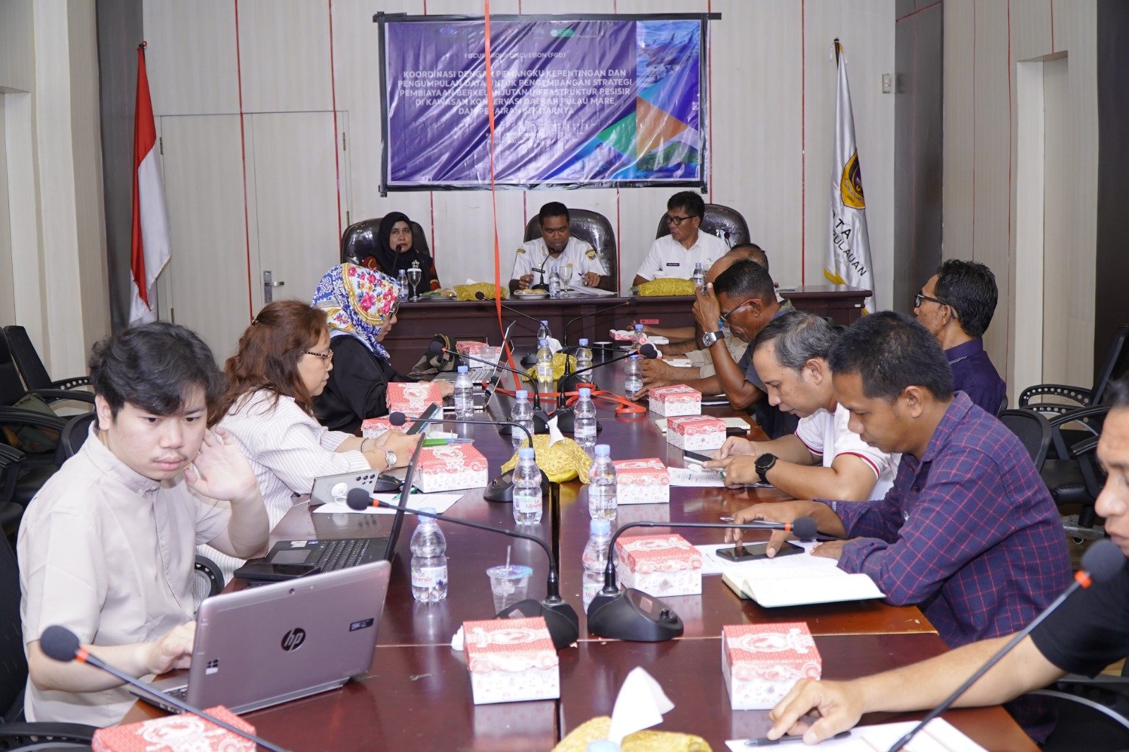 Upaya Pengembangan Infrastruktur Pesisir Berkelanjutan di Pulau Mare, ICCTF-Bappenas Gelar FGD