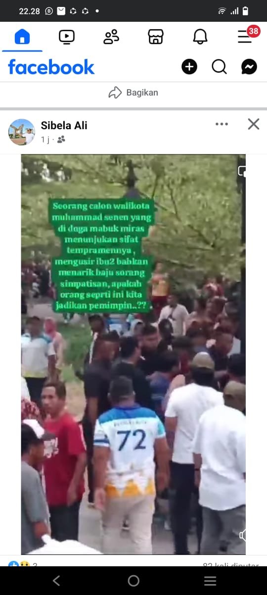 Menuduh Muhammad Sinen Tempramen, Akun Facebook Sibela Ali Sebar Hoax