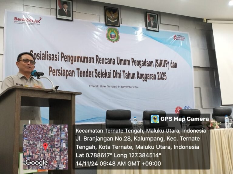 Sekprov Titip Empat Pesan Penting Untuk BPBJ Maluku Utara dalam Pelaksanaan Proses Tender 2025