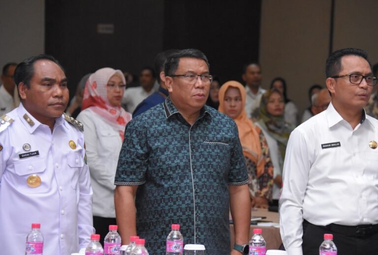 Sekda Kota Tidore Kepulauan Hadiri Rapat TKPK Kabupaten/Kota Tingkat Provinsi Malut