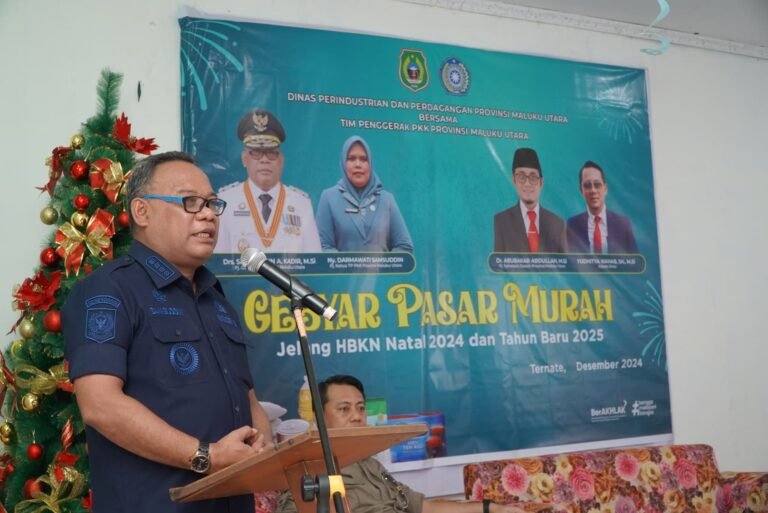 Jelang HKBN Nataru, Pemprov Malut Laksanakan Gebyar Pasar Murah