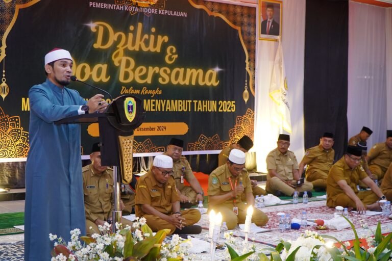 Sambut Tahun Baru 2025 Pemkot Tidore Gelar Dzikir dan Do’a Bersama