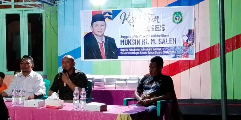 Gelar Reses Perdana, Muksin Hi. M. Saleh Serap Aspirasi Masyarakat Halmahera Selatan