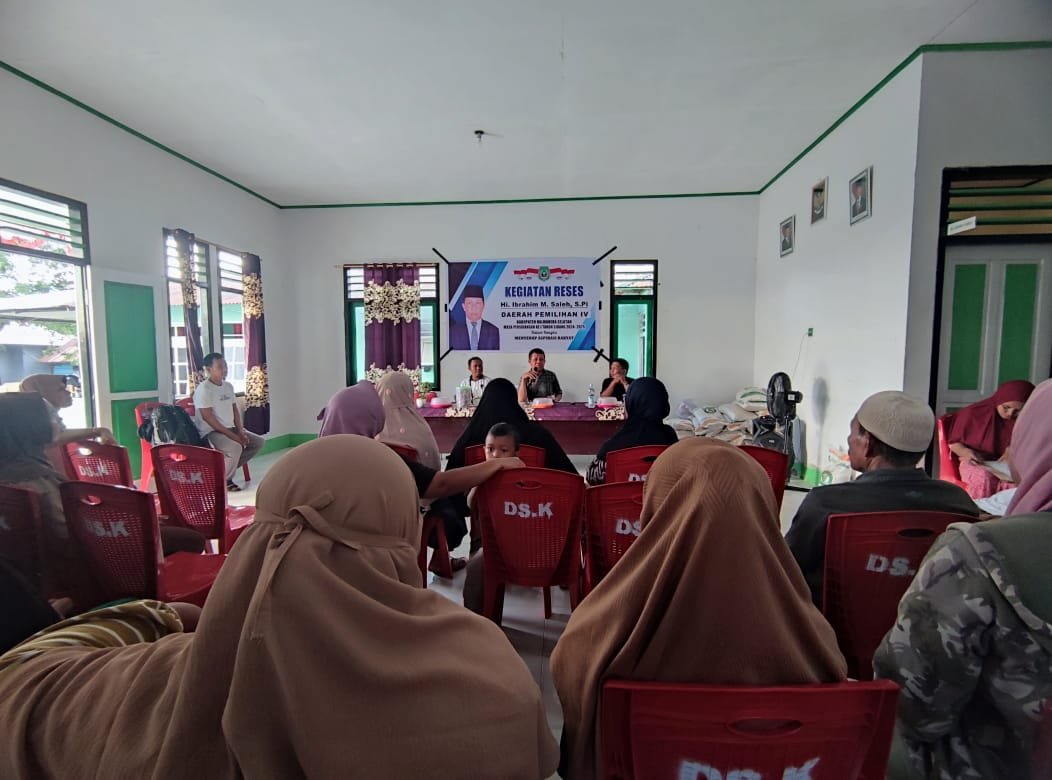 Serap Aspirasi, Hi. Ibrahim M. Saleh reses di Desa Kupal