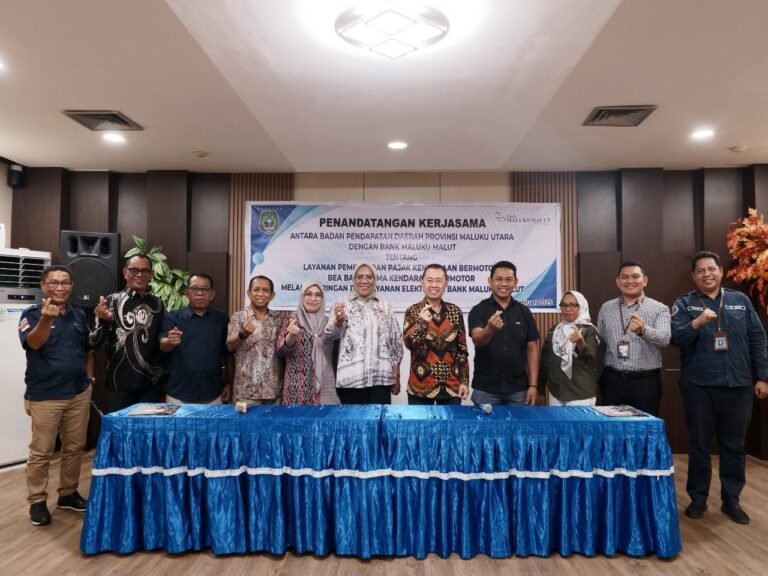 Optimalkan Layanan Pembayaran PKB Secara Digital, Bapenda Malut dan Bank Maluku Malut lakukan PKS