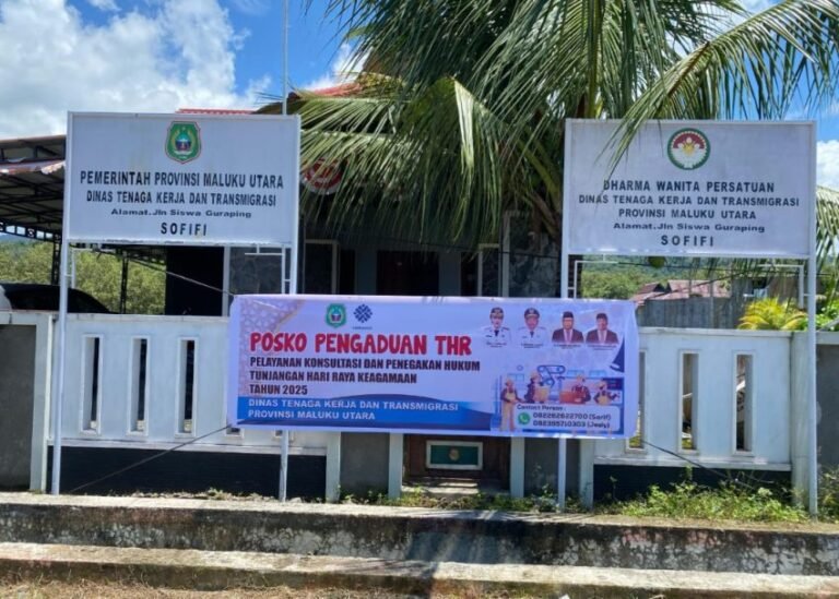 Disnakertrans Maluku Utara resmi Buka posko pengaduan THR 2025