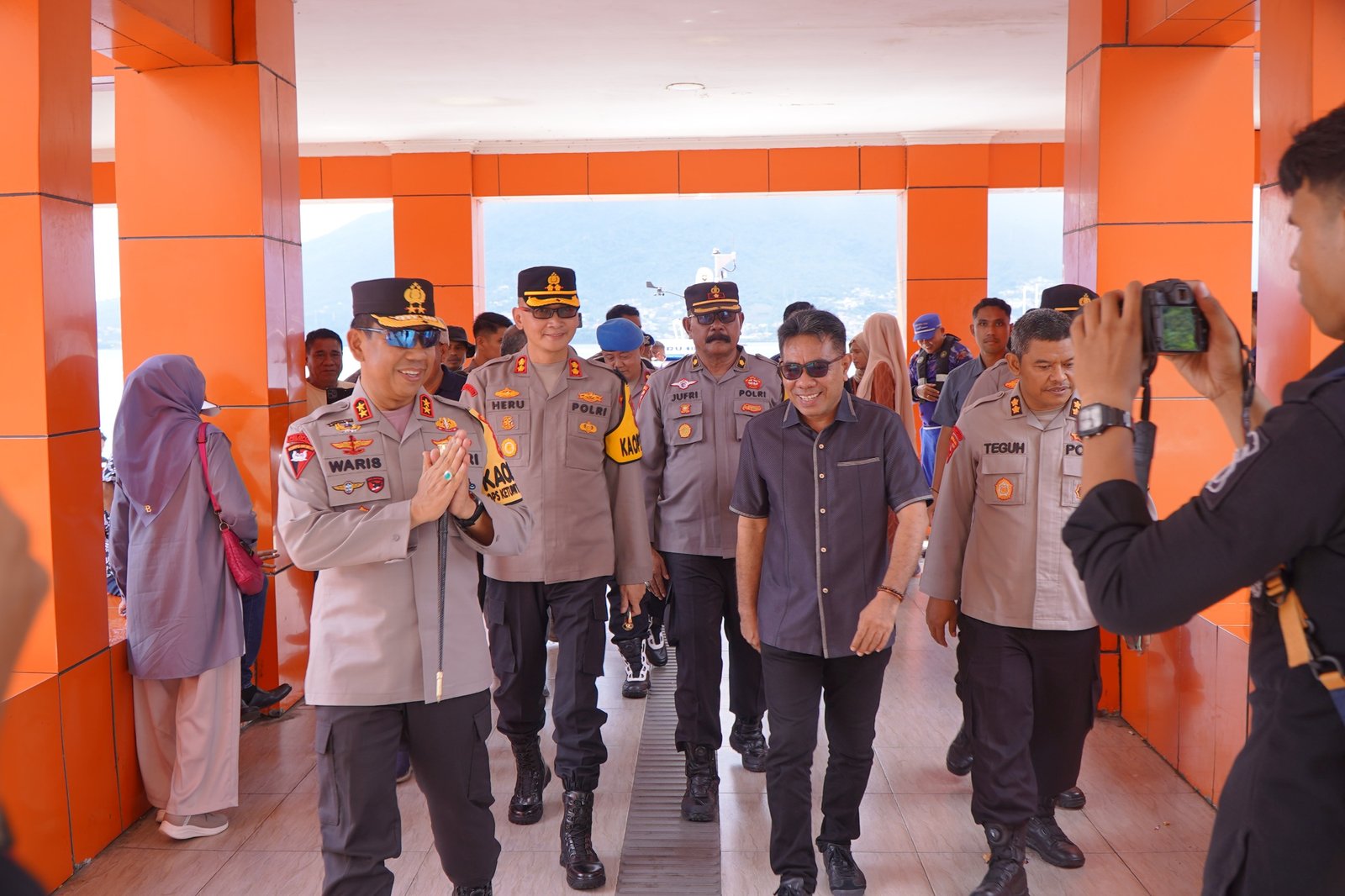 Wawali Tidore Menerima Kunjungan Kapolda Malut Dalam Rangka Pengecekan Posko Mudik 2025