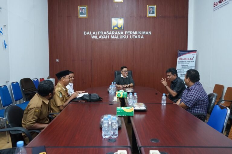 Dorong Pembangunan Infrastruktur Dasar, Wawali Tidore Sambangi BPPW Wilayah Maluku Utara