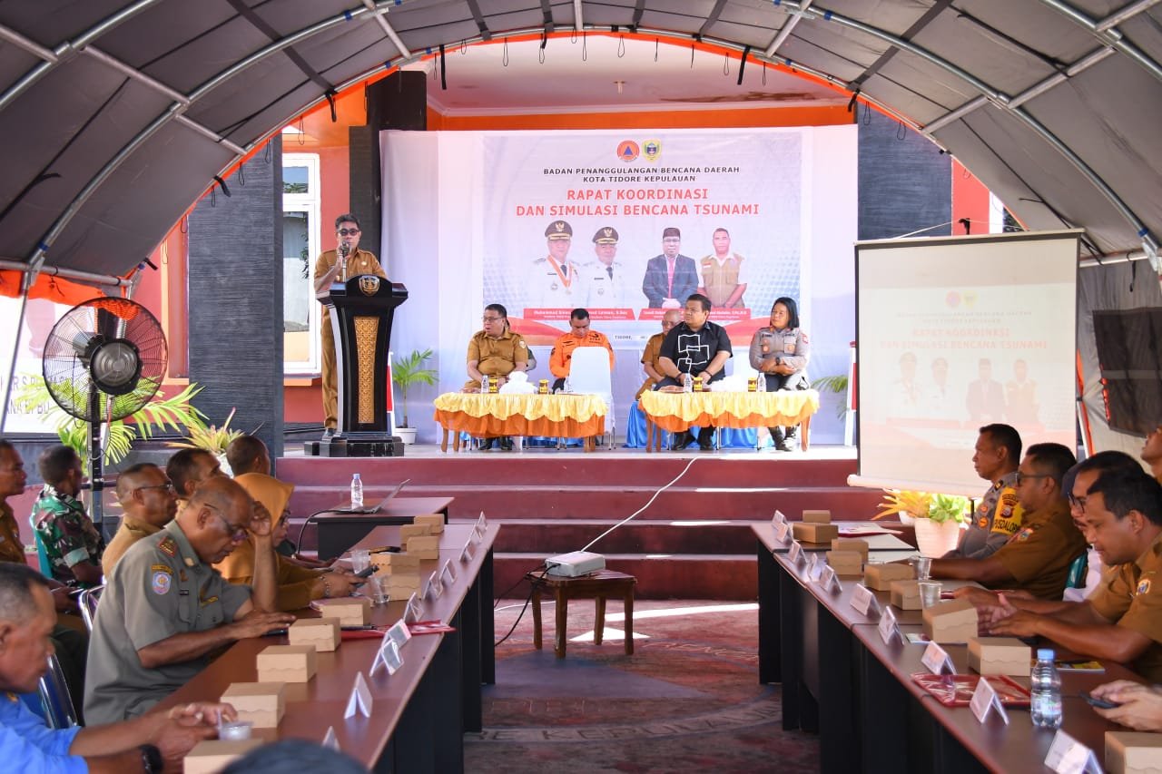 Wawali Buka Rakor Penanggulangan dan Simulasi Bencana Tsunami Tahun 2025