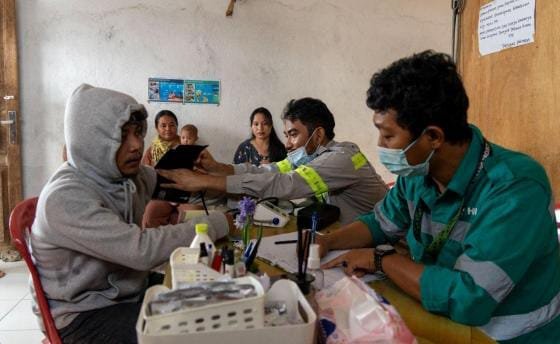 Kepedulian Harita Nickel di Tengah Cuaca Ekstrem:  Bantu Layanan Kesehatan, Pangan dan Air Bersih untuk Masyarakat