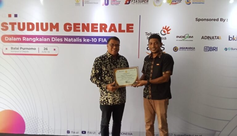 Komitmen Wujudkan SDM Unggul, Kota Tidore Diapresiasi Penghargaan oleh UI