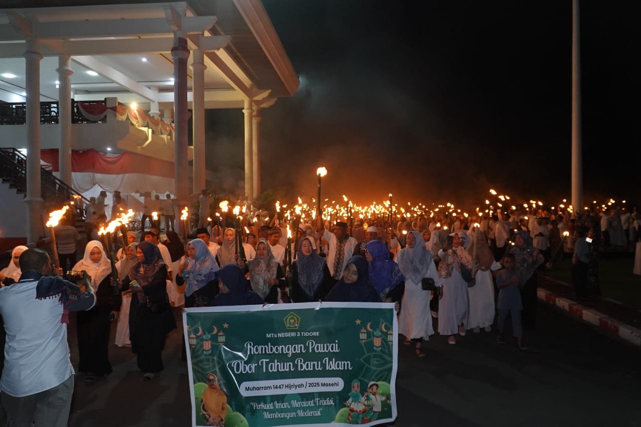 Merayakan Tahun Baru Islam, Pemkot Tidore Gelar Pawai Obor