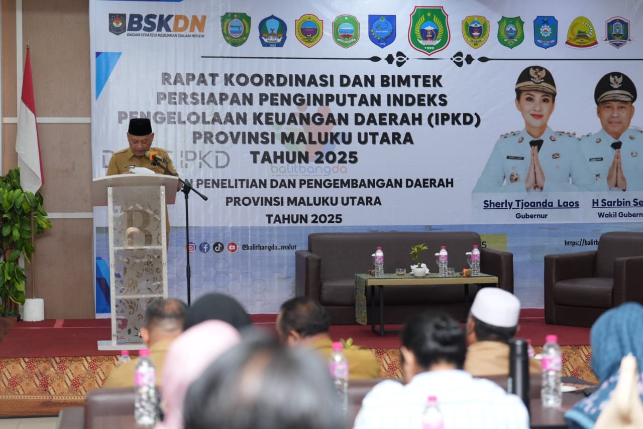 Wagub Maluku Utara Buka Rakor PIPKD dan PPIID, Ingatkan OPD Perkuat Sinergitas