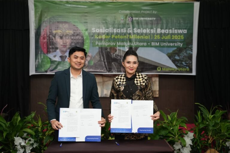 Targetkan 10 ton Gabah Kering Panen Per Hektare, Serly Teken MoU dengan BIM University
