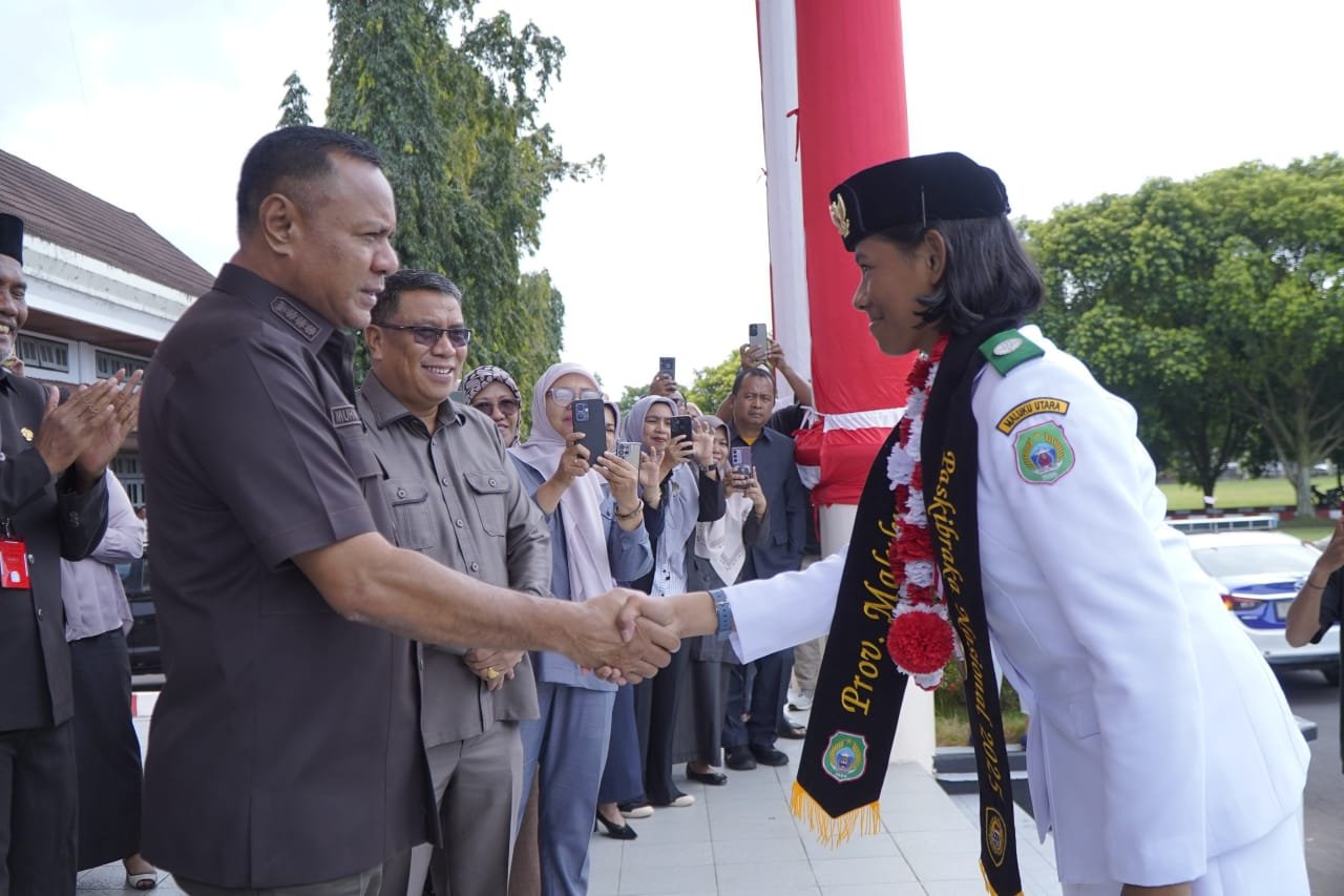 Sambut Paskibraka Nasional Beatrix Missy, Walikota: Terimakasih Sudah Harumkan Nama Tidore