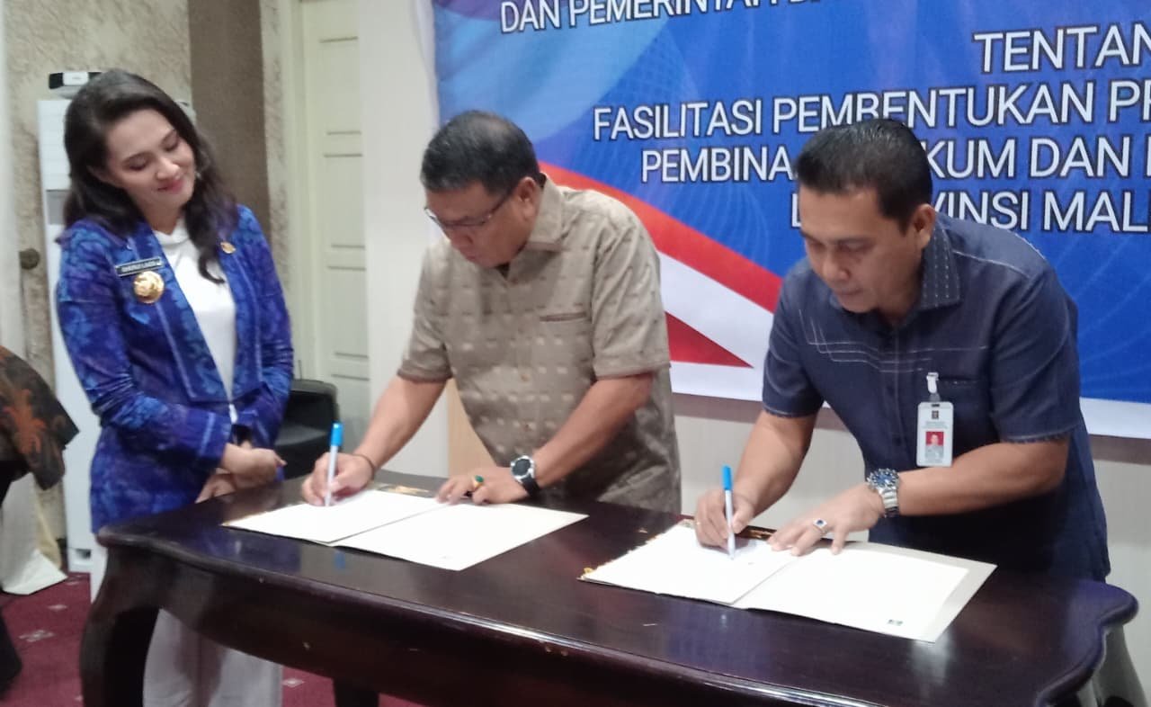 Tingkatkan Produk Hukum, Pemkot Tidore Melakukan Penandatanganan MoU Dengan Perwakilan Kementrian Hukum Malut