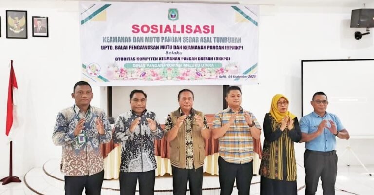 Pemprov Malut Dorong Pelaku Usaha Pangan untuk Mendapatkan Sertifikasi Prima Tiga