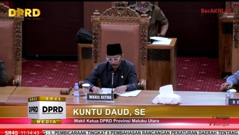Perubahan APBD Tahun 2025 Maluku Utara Resmi Ditetapkan DPRD