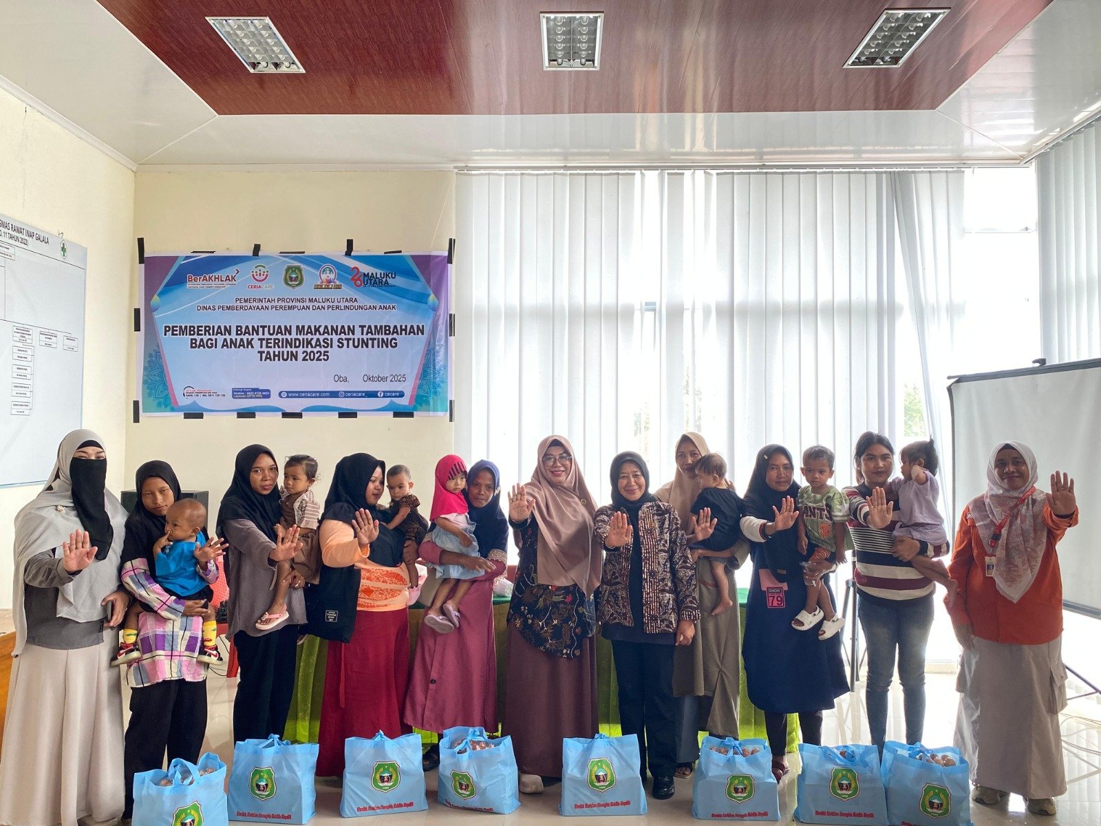 Sentuhan Gizi dari Pemprov Malut: Balita di Galala Dapat Bantuan PMT Cegah Stunting