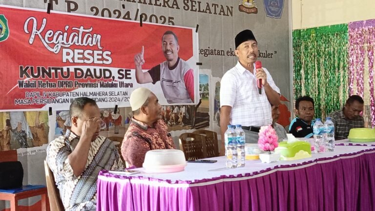 Wakil Ketua DPRD Malut Kuntu Daud Serap Aspirasi Warga Kecamatan Gane Timur