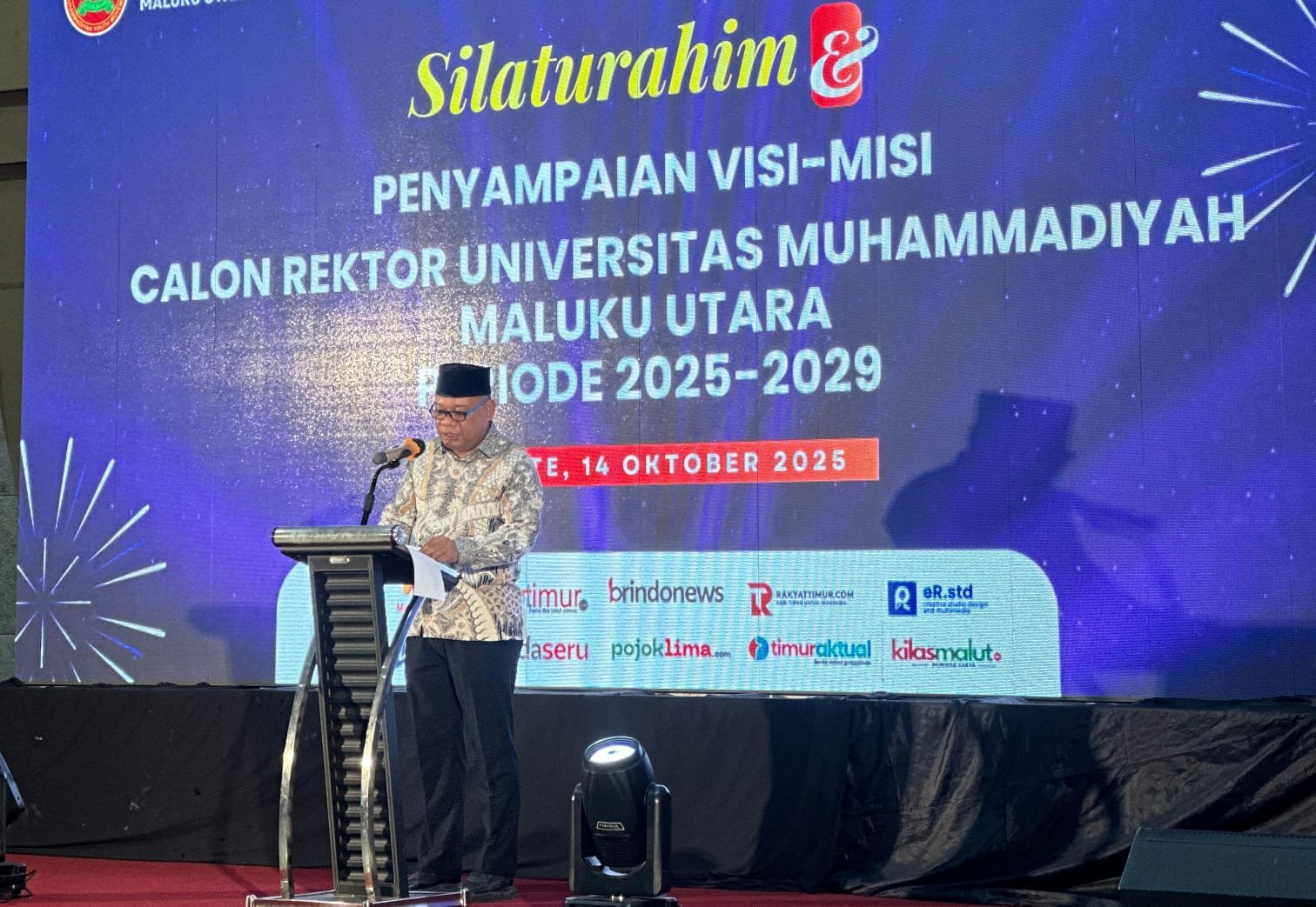 Sekprov Malut Dorong Pendidikan Berkarakter di Penyampaian Visi Misi Rektor UMMU Ternate