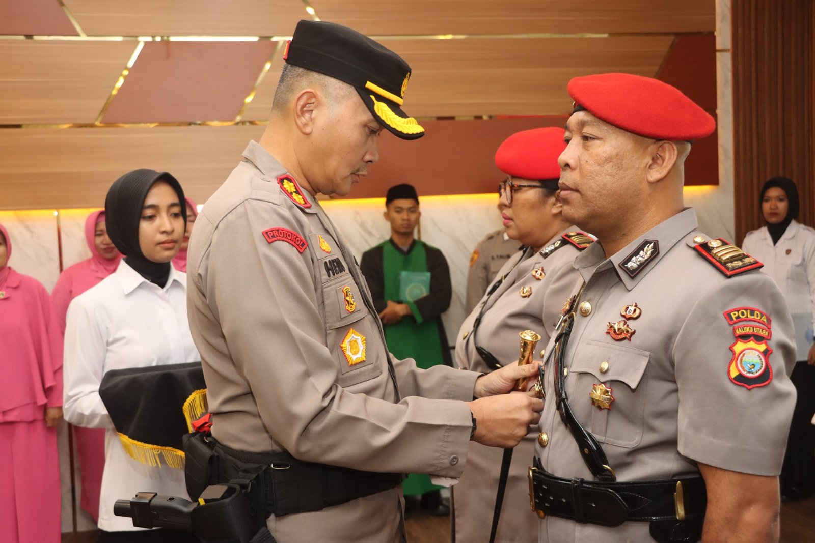 Kapolresta Tidore Pimpin Sertijab Kabag Log dan Kasat Reskrim Polresta Tidore