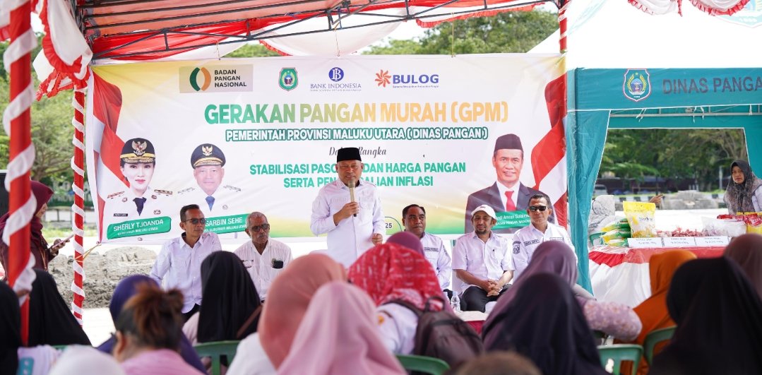 Gerakan Pangan Murah di Sofifi Diserbu Warga, Pemprov Malut Tekan Lonjakan Harga Jelang Nataru