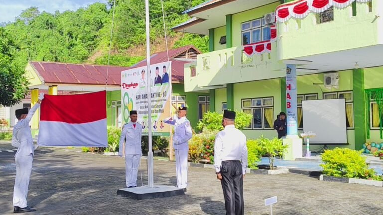Kemenag Halteng Gelar Upacara HAB Ke-80
