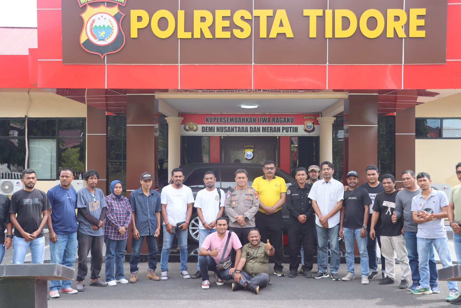 Coffee Morning Bersama Kwatak, Kapolresta Tidore Komitmen Terkait Keterbukaan Informasi